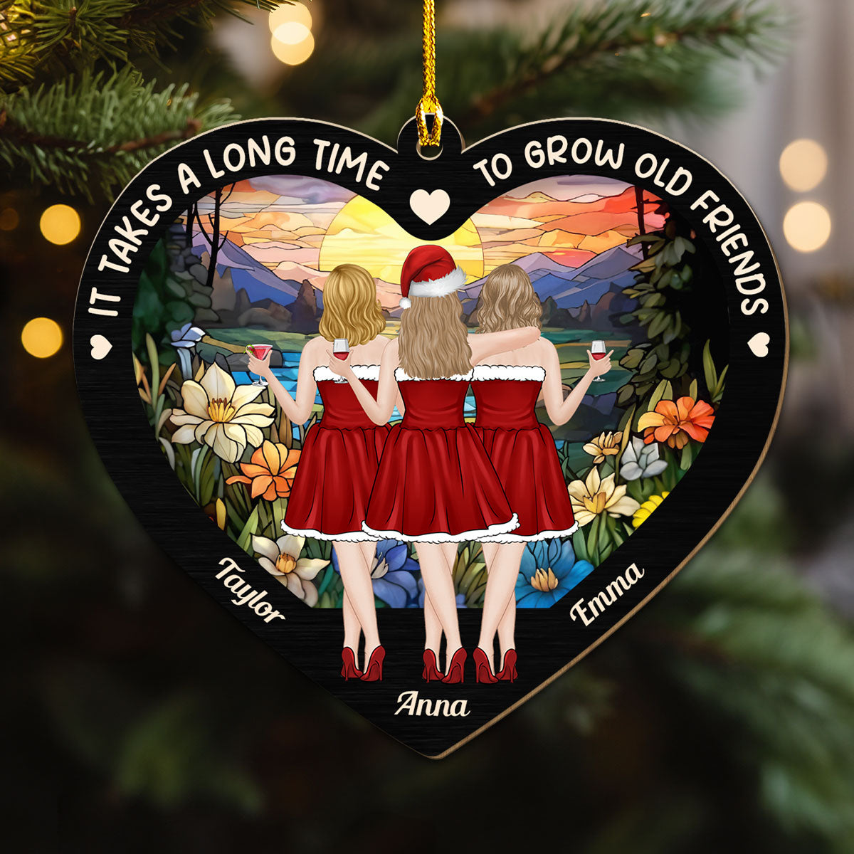 It Takes A Long Time - Personalized Custom Wood Ornament