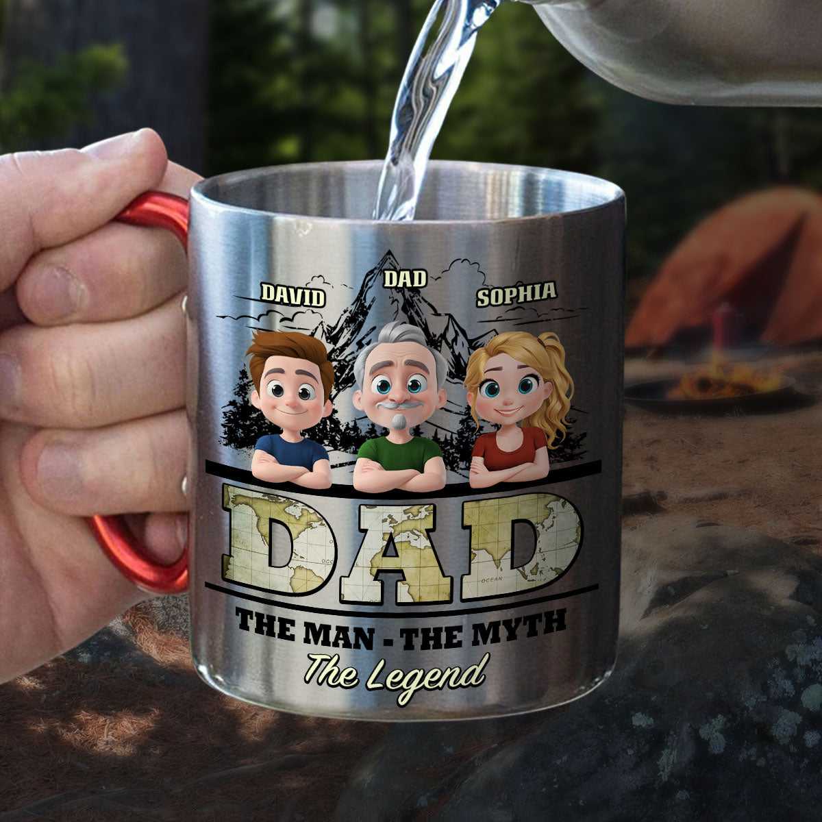 The Man The Myth The Legend - Personalized Custom Carabiner Mug