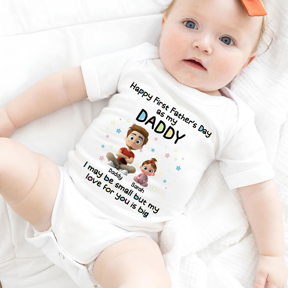 Our First Father Day - Personalized Custom Baby Onesie