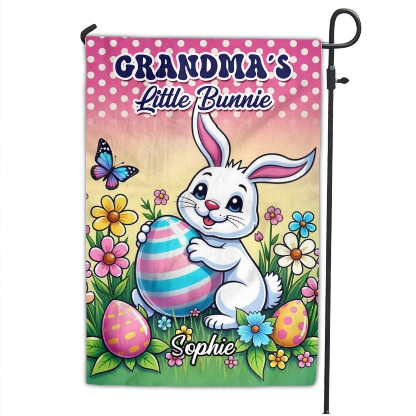 Bunny Bliss Celebration - Personalized Custom Flag
