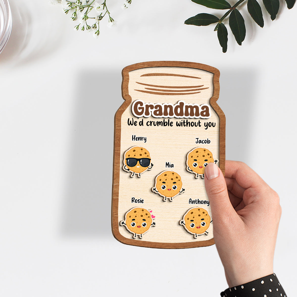Grandma Cookies - Personalized Custom Wooden Plaque
