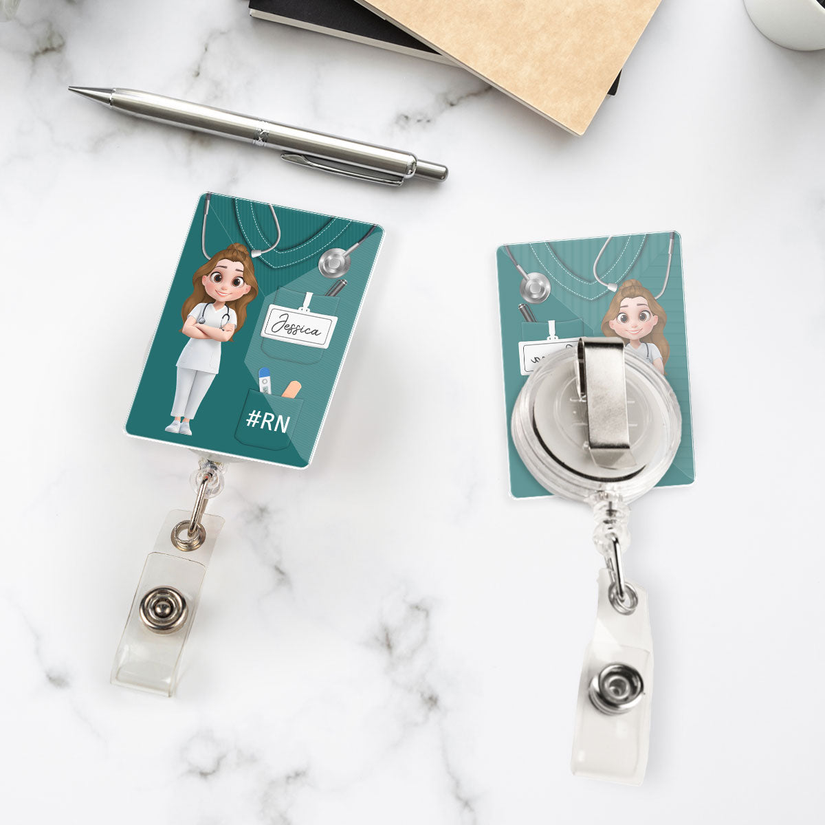 Nurse Life - Personalized Custom Acrylic Badge Reel