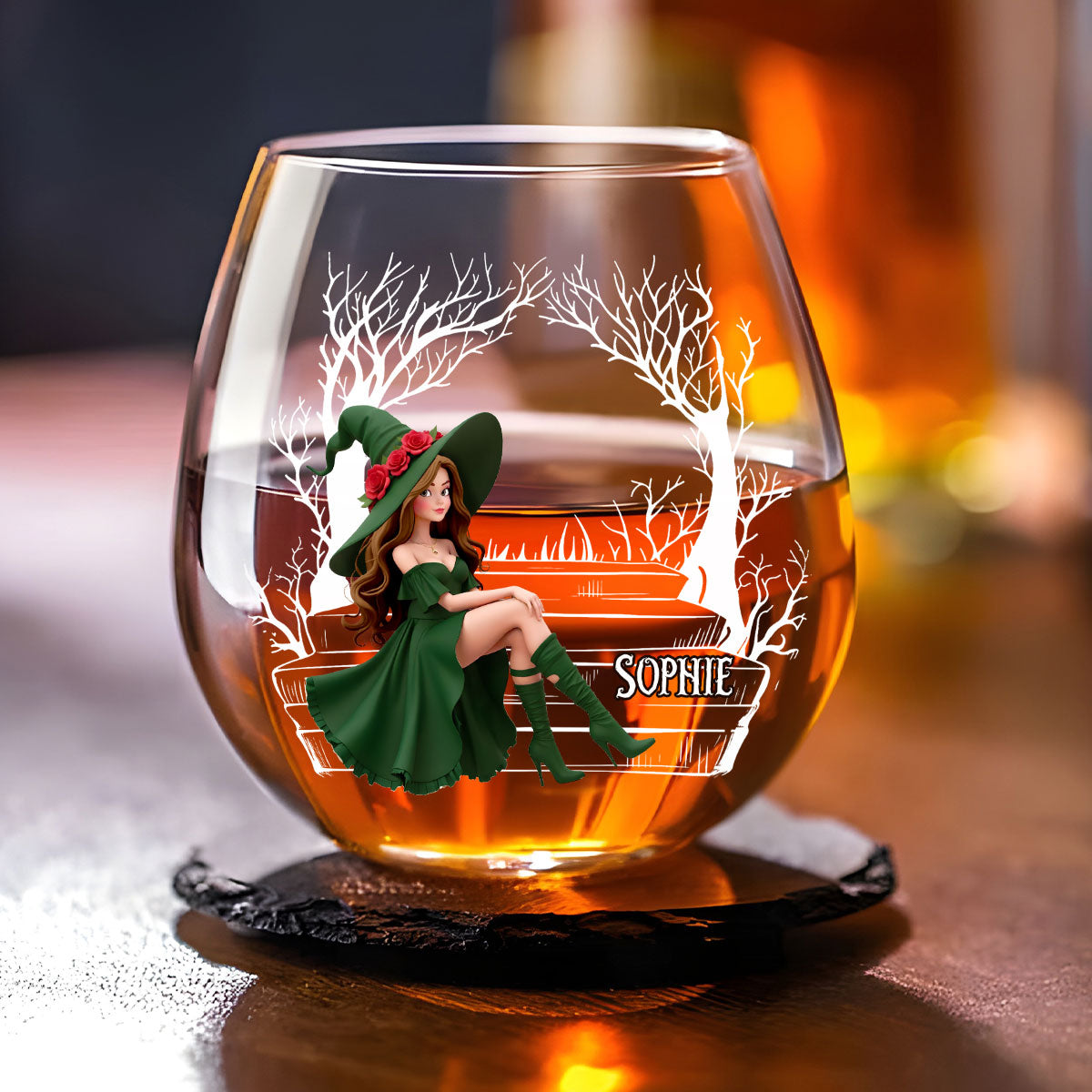 Best Witches Drink - Personalized Custom Wine Glass