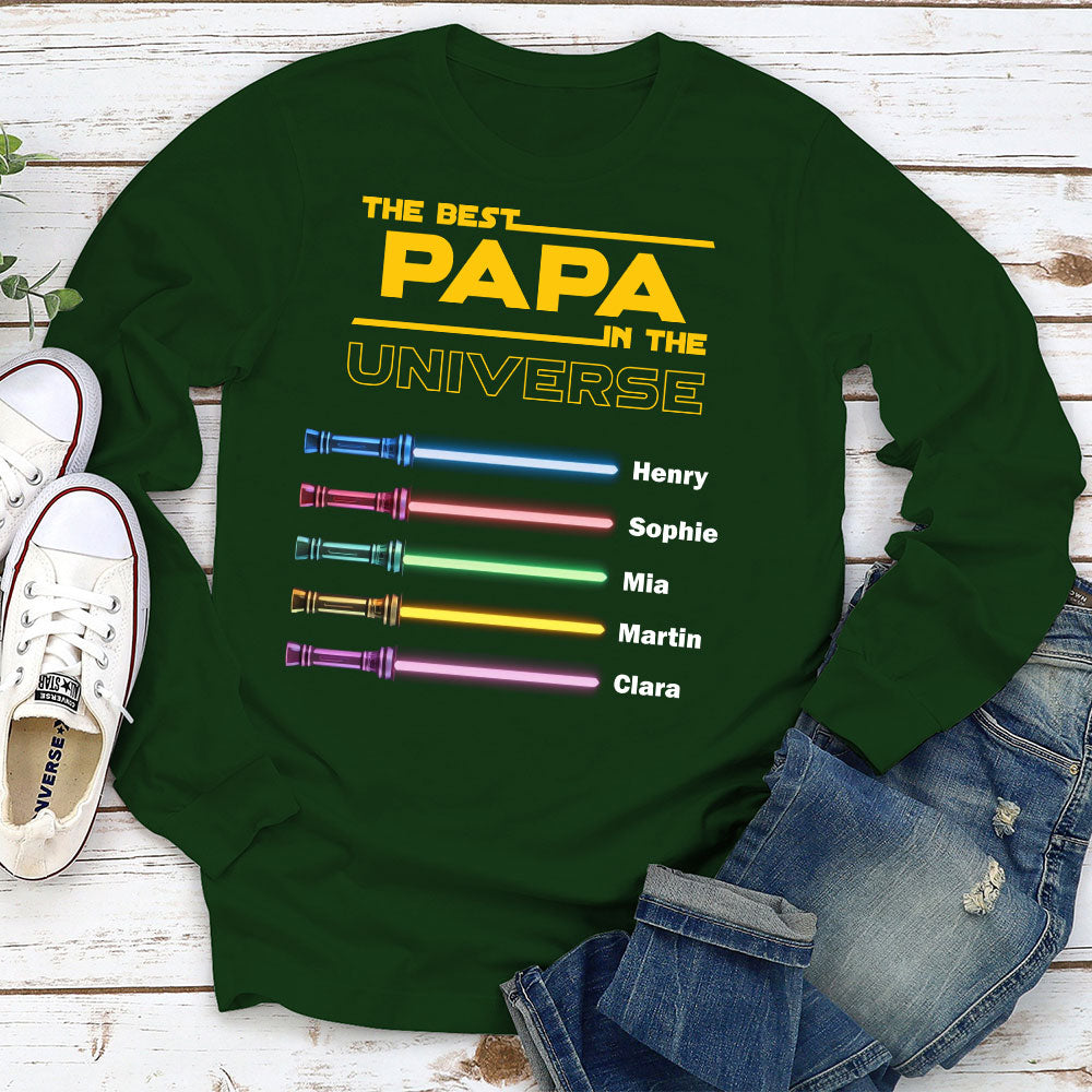 Best Dad In The Universe - Personalized Custom Shirt