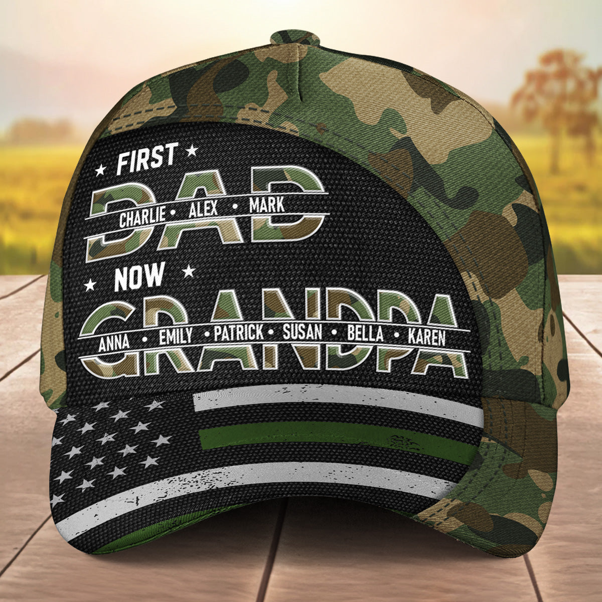 Best Papa Ever - Personalized Custom Classic Cap
