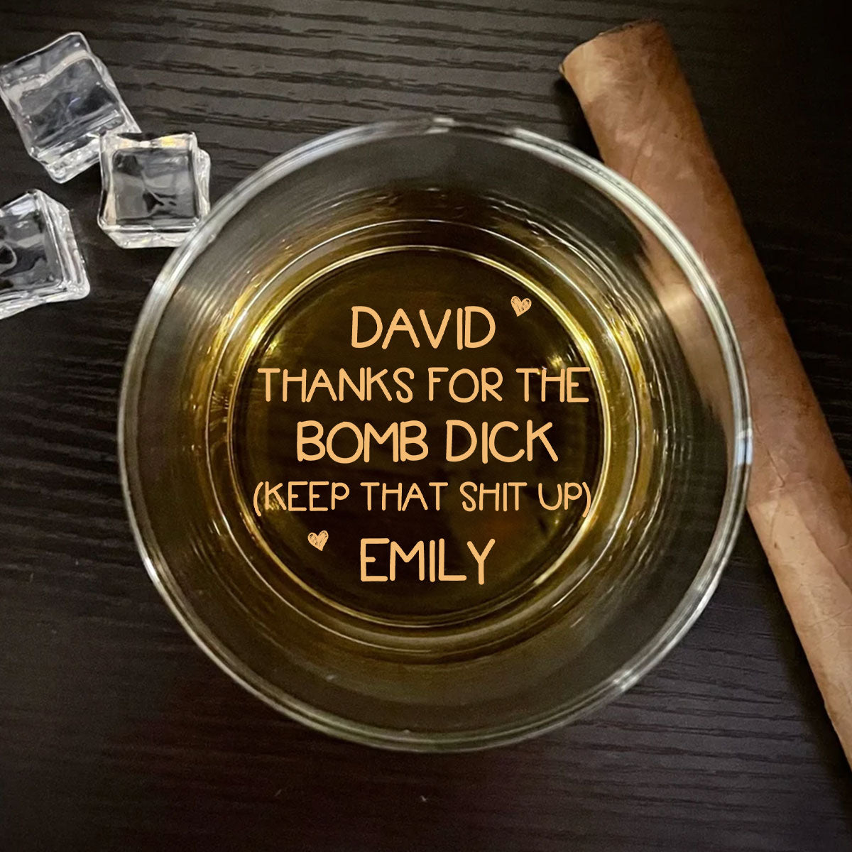 Thanks A Lot For That  - Personalized Custom Engraved Whiskey Glass