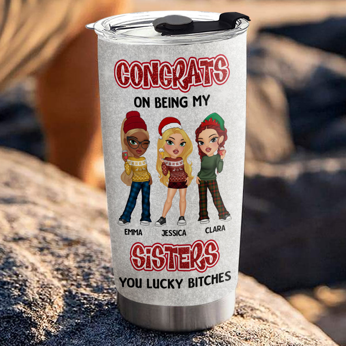 Congrats On Being My Bestie - Personalized Custom Tumbler