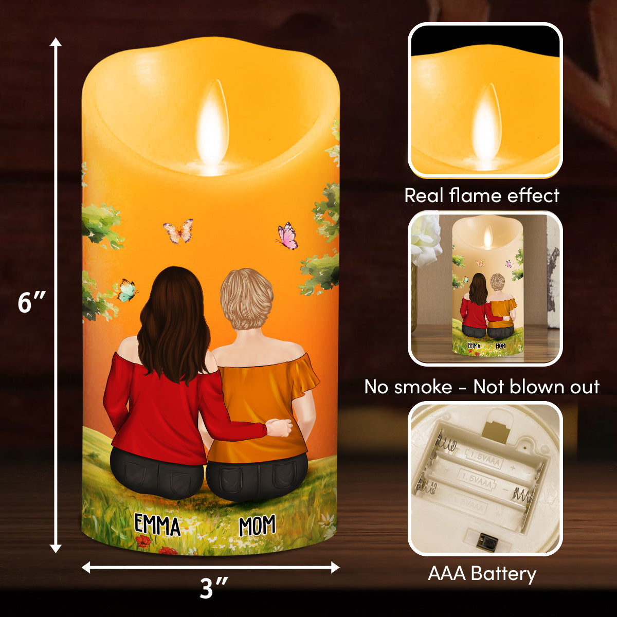 Link Forever - Personalized Custom LED Candle