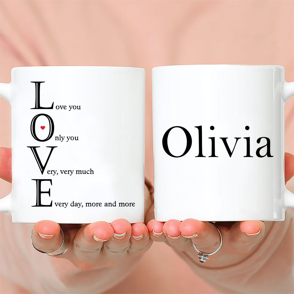 Love Meaning - Personalized Custom Coffee Mug