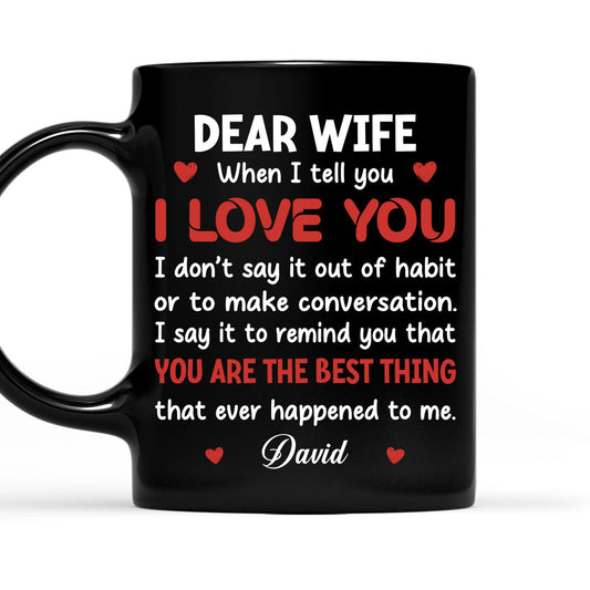 You Are Best Thing About Me - Personalized Custom Coffee Mug
