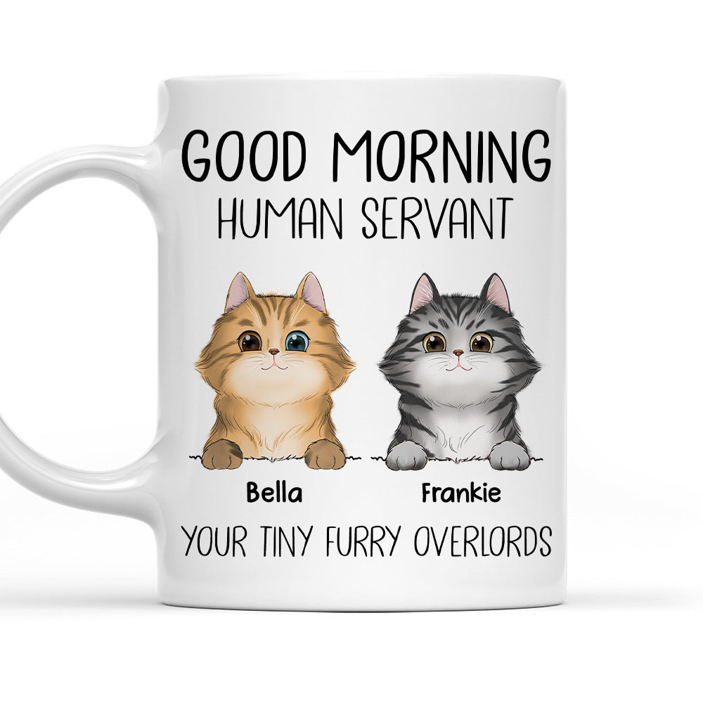 Good Morning Human Servant - Personalized Custom Coffee Mug