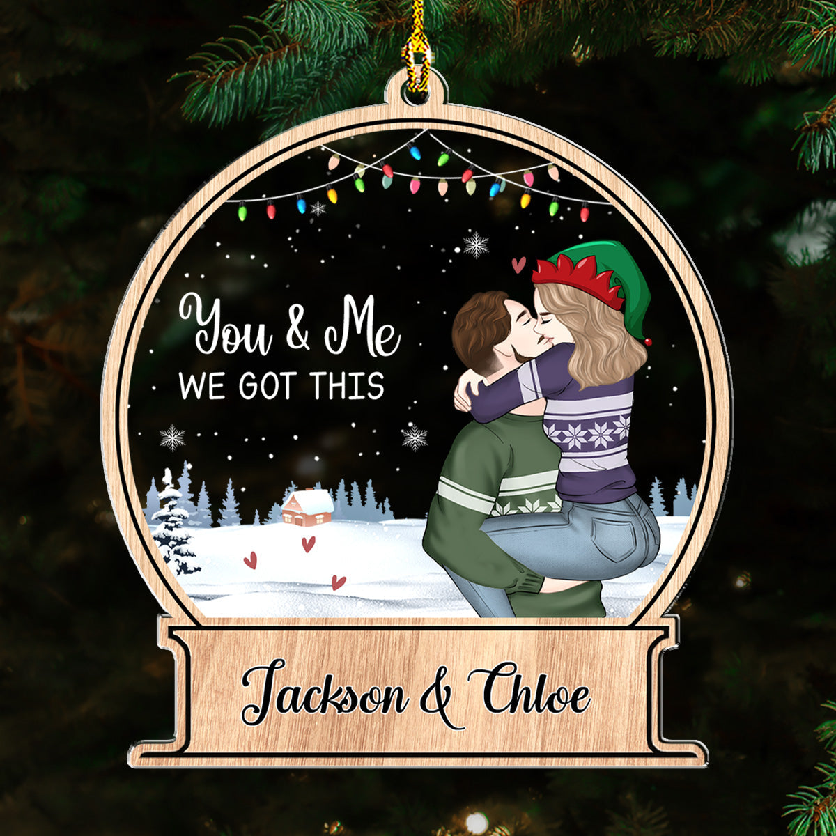 Our First Christmas Together - Personalized Custom Acrylic Ornament
