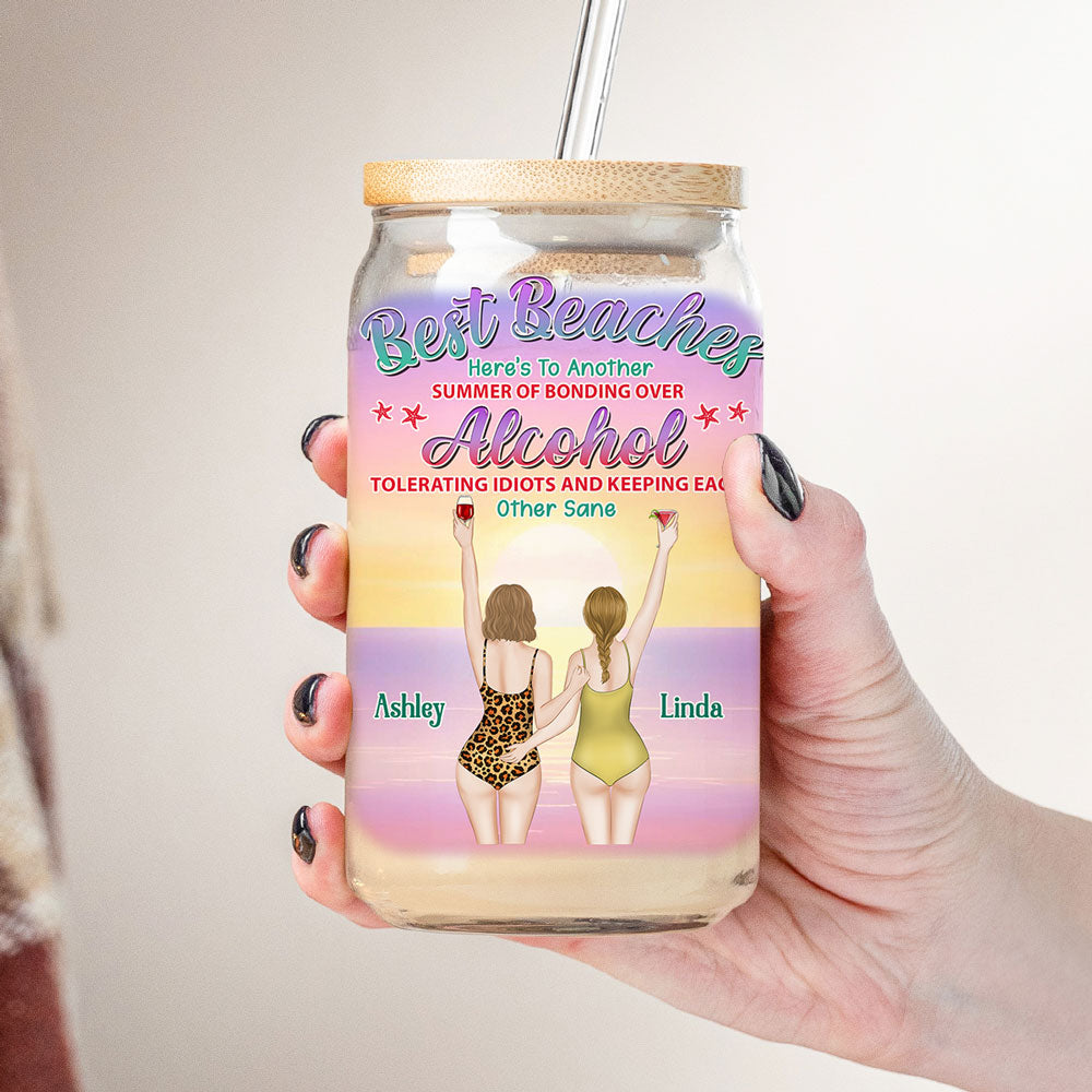 Best Beaches - Personalized Custom Glass Can