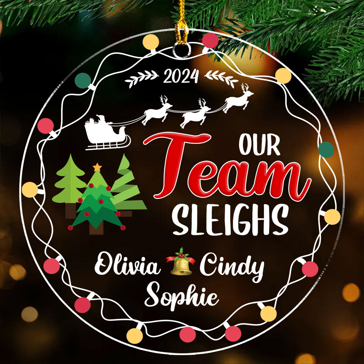 Our Team - Personalized Custom Acrylic Ornament