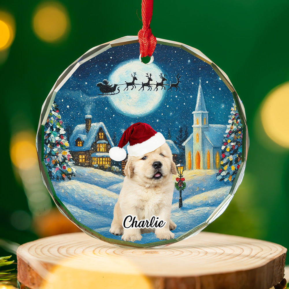 Falling In Me Photo - Personalized Custom Glass Ornament