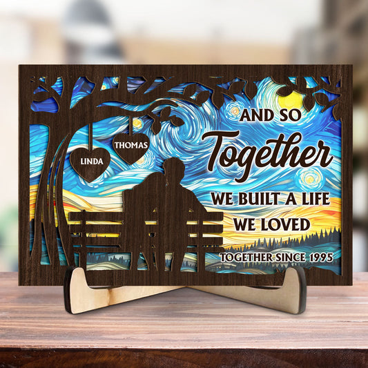 Built A Life - Personalized Custom Wooden Plaque