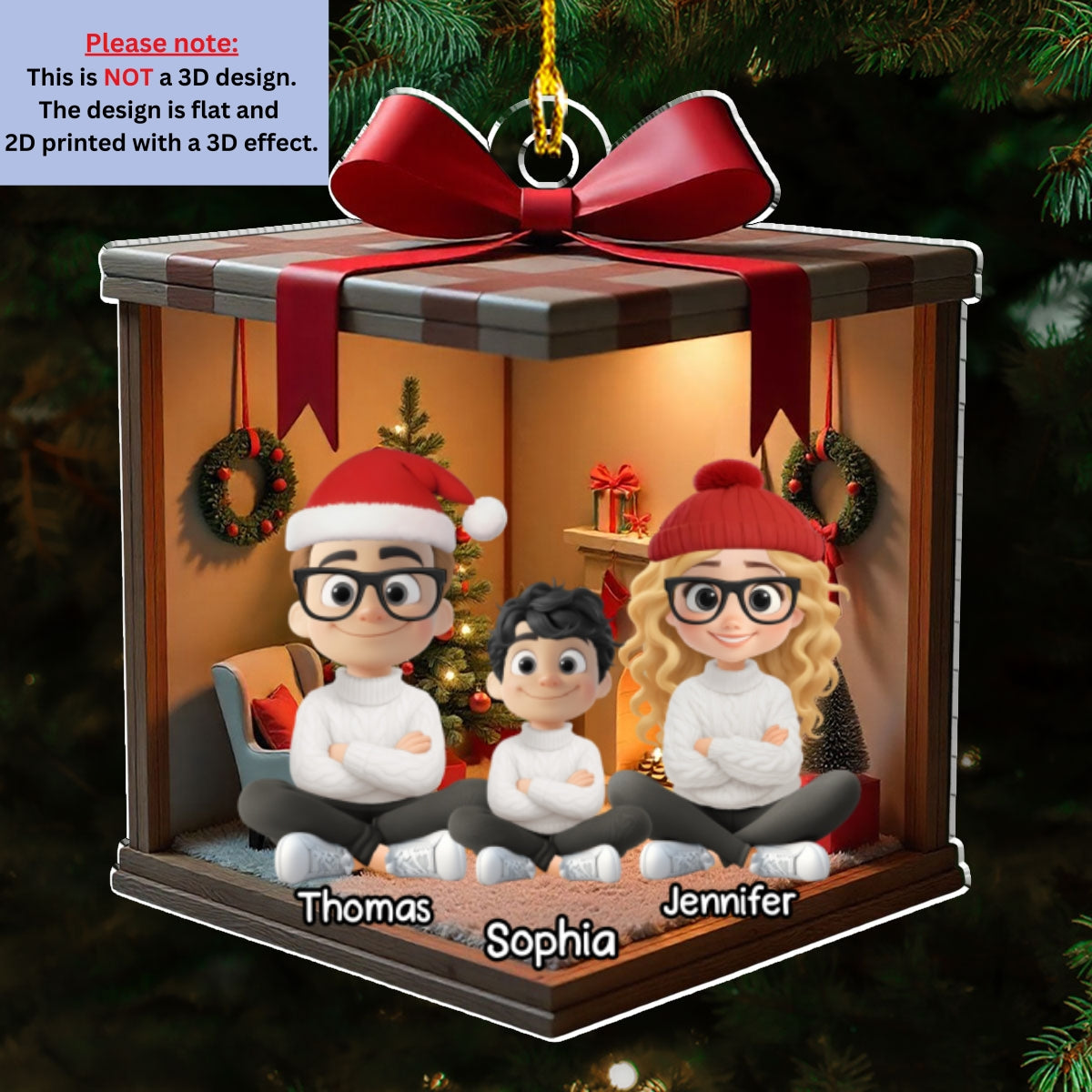 Our Cozy Christmas Together - Personalized Custom Acrylic Ornament
