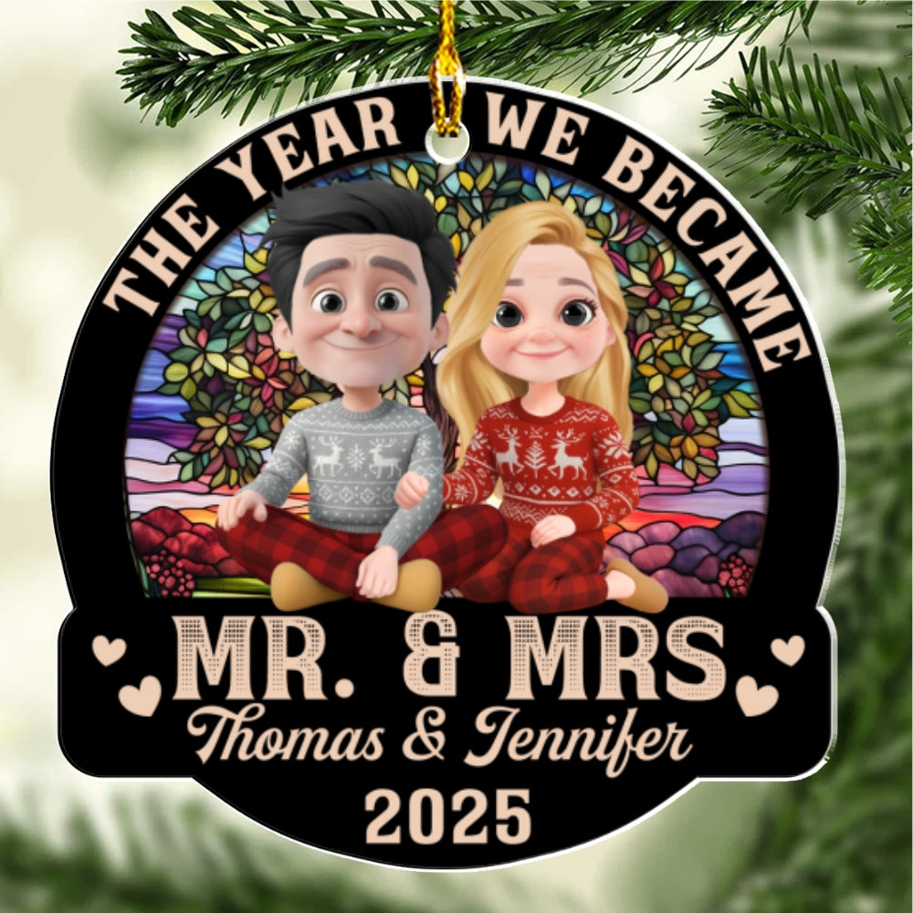 Forever Love Couple - Personalized Custom Acrylic Ornament