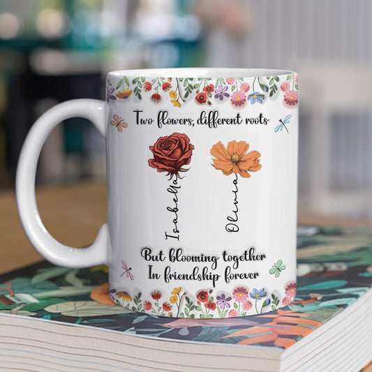 Friendship Grows Like Wildflowers Do -  Personalized Custom 3D Inflated Effect Mug