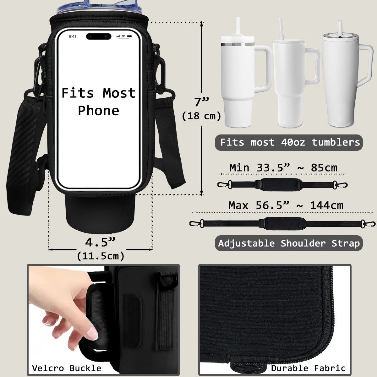 Love My Grandkids Crossword - Personalized Custom 40oz Water Bottle Carrier Bag