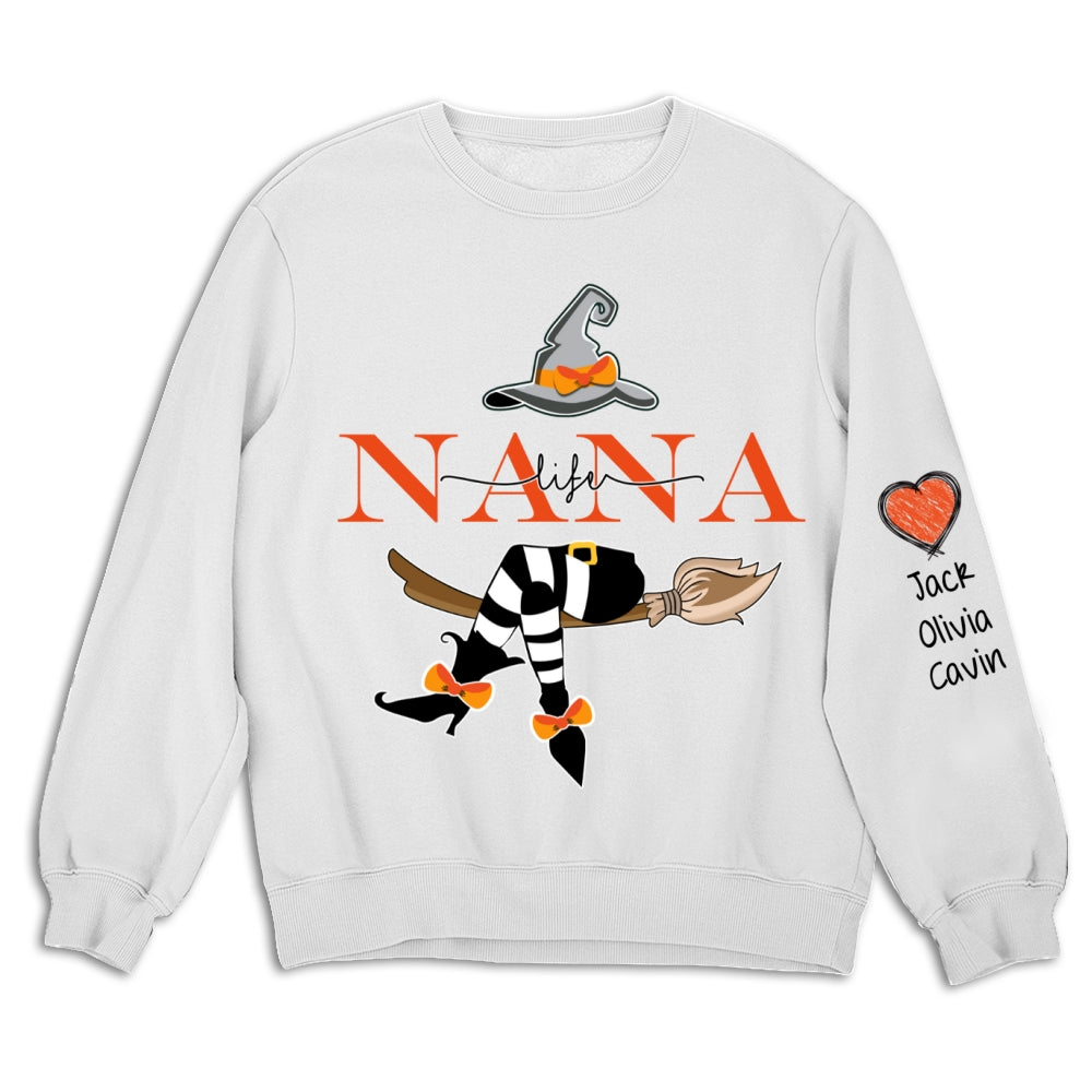 Grandma Life Witch Sweatshirt - Personalized Custom Sweatshirt