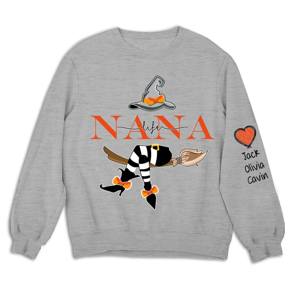 Grandma Life Witch Sweatshirt - Personalized Custom Sweatshirt