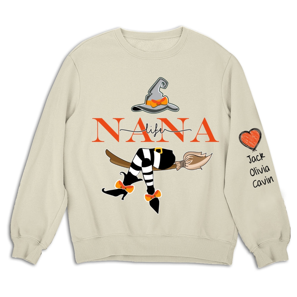 Grandma Life Witch Sweatshirt - Personalized Custom Sweatshirt