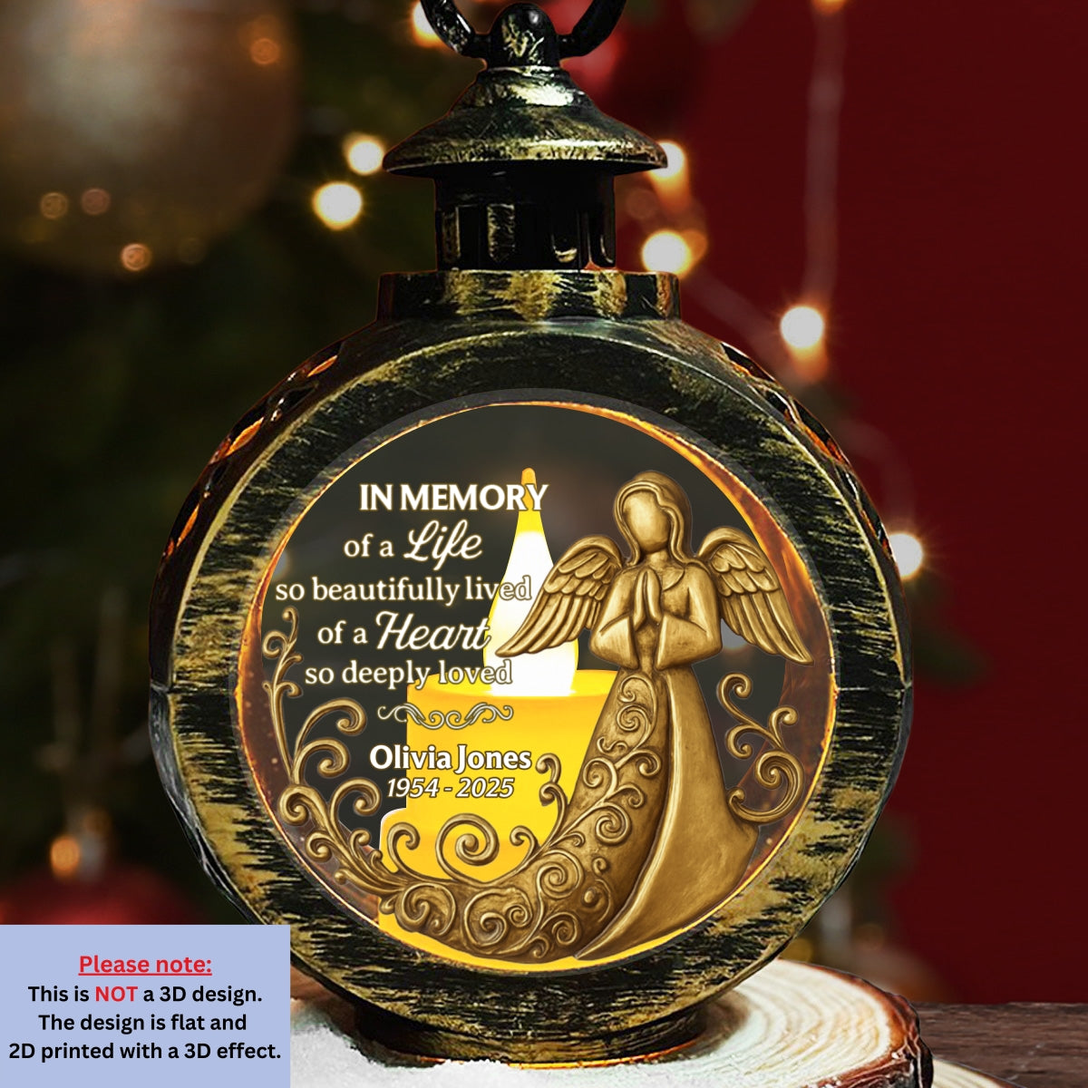 Deeply Loved - Personalized Custom Christmas Lantern