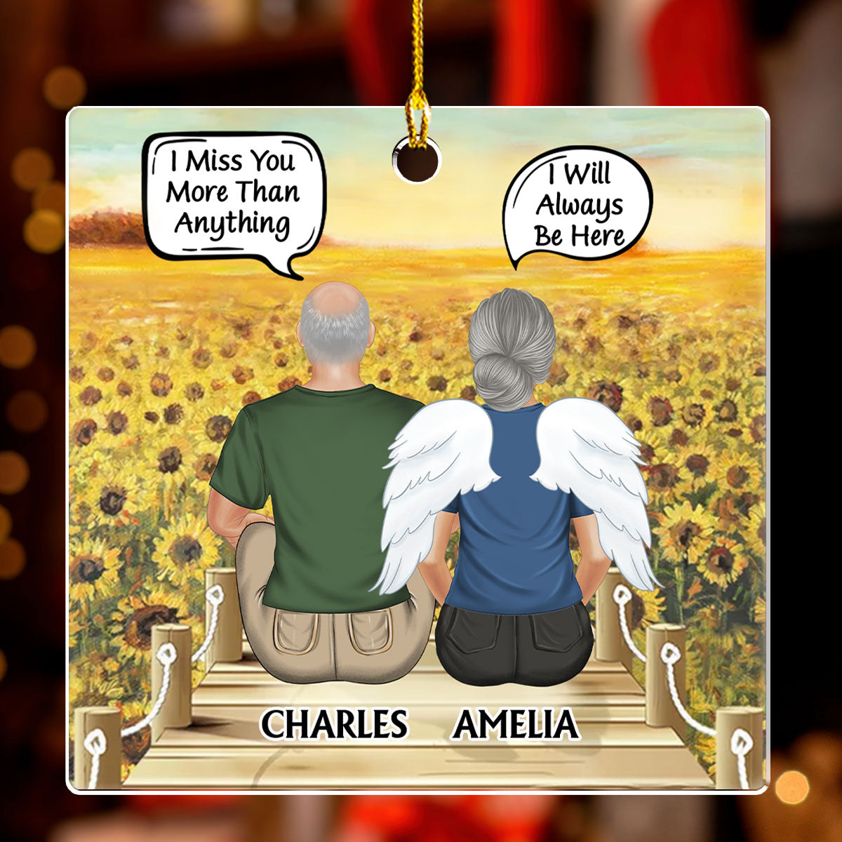 I Miss You I Know - Personalized Custom Acrylic Ornament