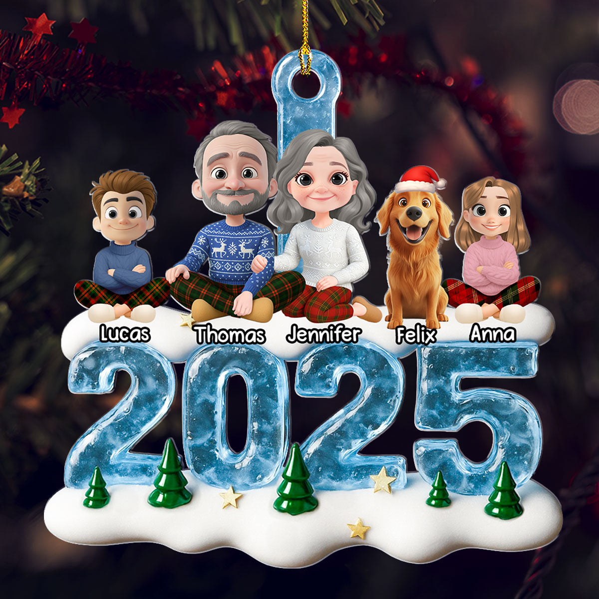 We And Our Kids Ice - Personalized Custom Acrylic Ornament