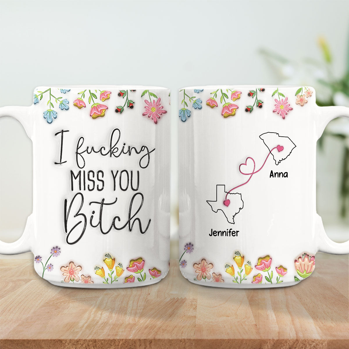 Always Miss You - Personalized Custom 3D Inflated Effect Mug