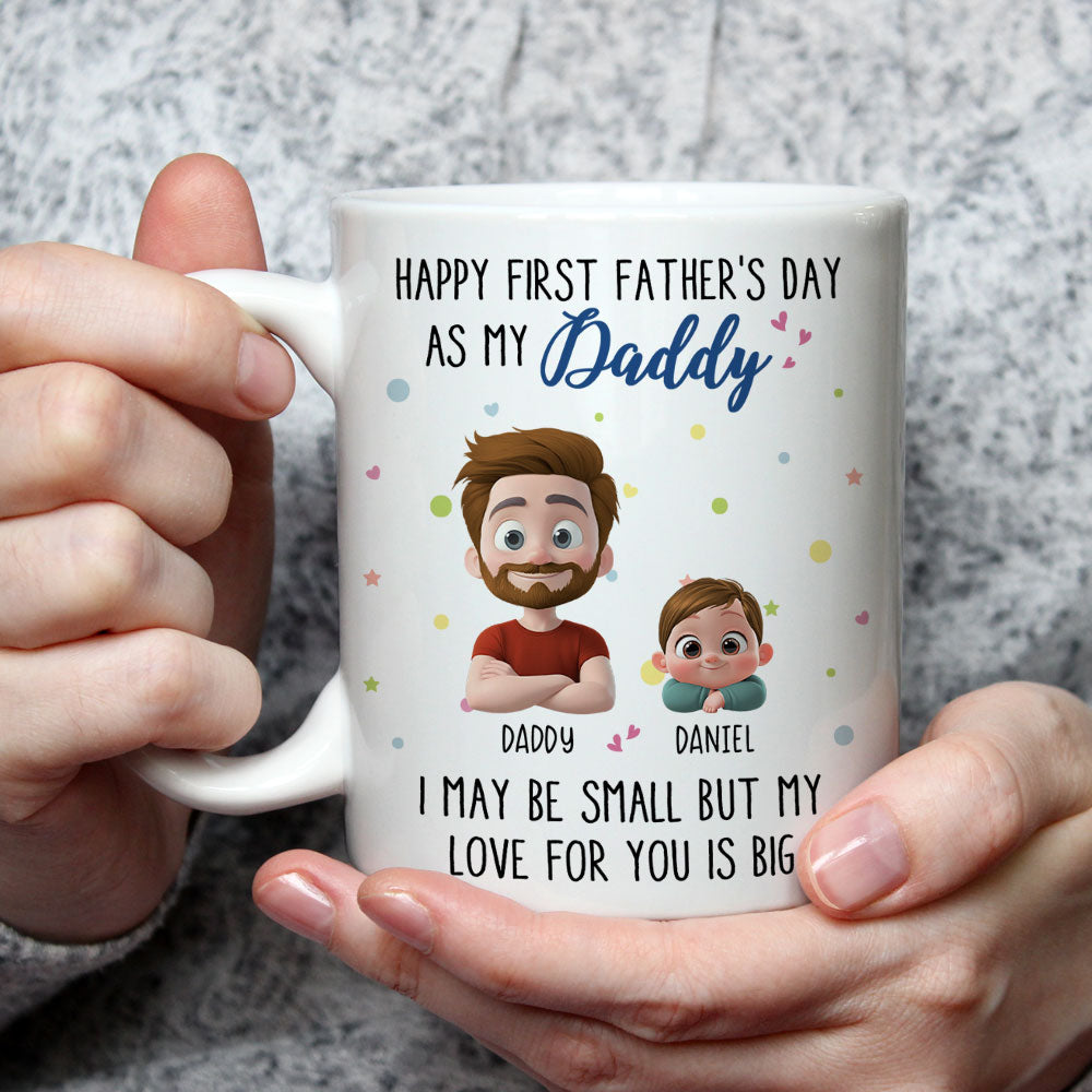 Father Day With Baby - Personalized Custom Coffee Mug