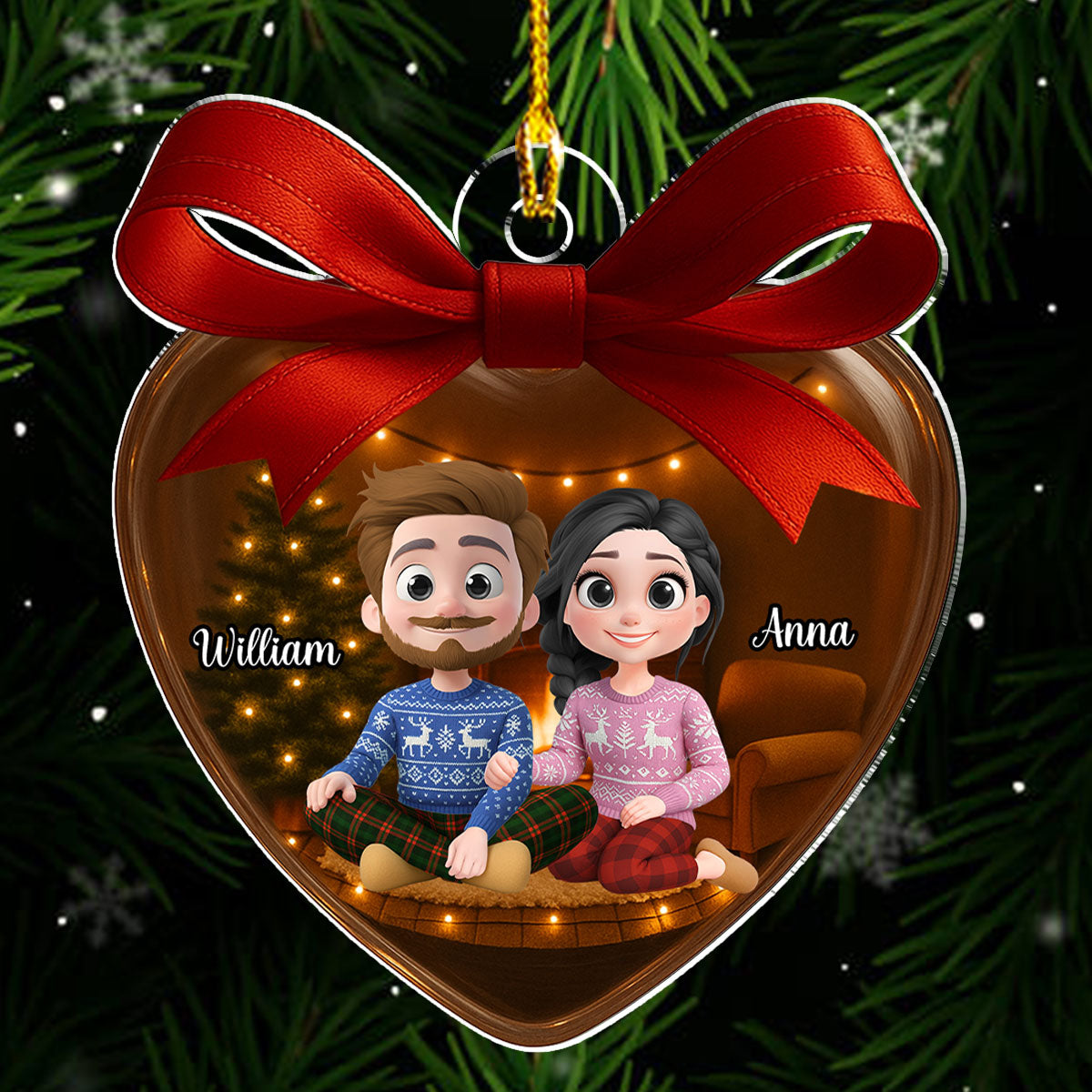 Love You Forever Version 2 - Personalized Custom Acrylic Ornament