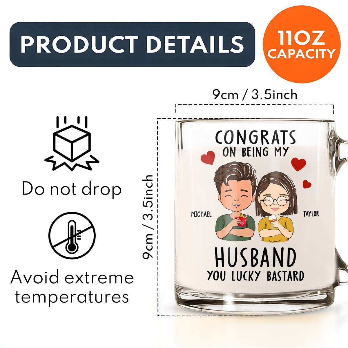 Annoying Each Other - Personalized Custom Glass Mug