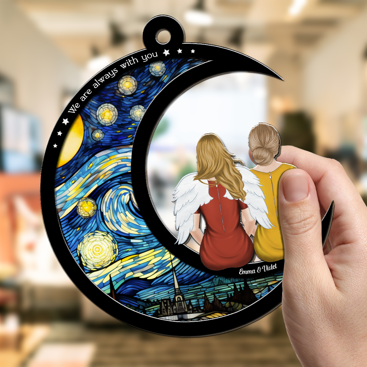 I Am Always With You - Personalized Custom Suncatcher