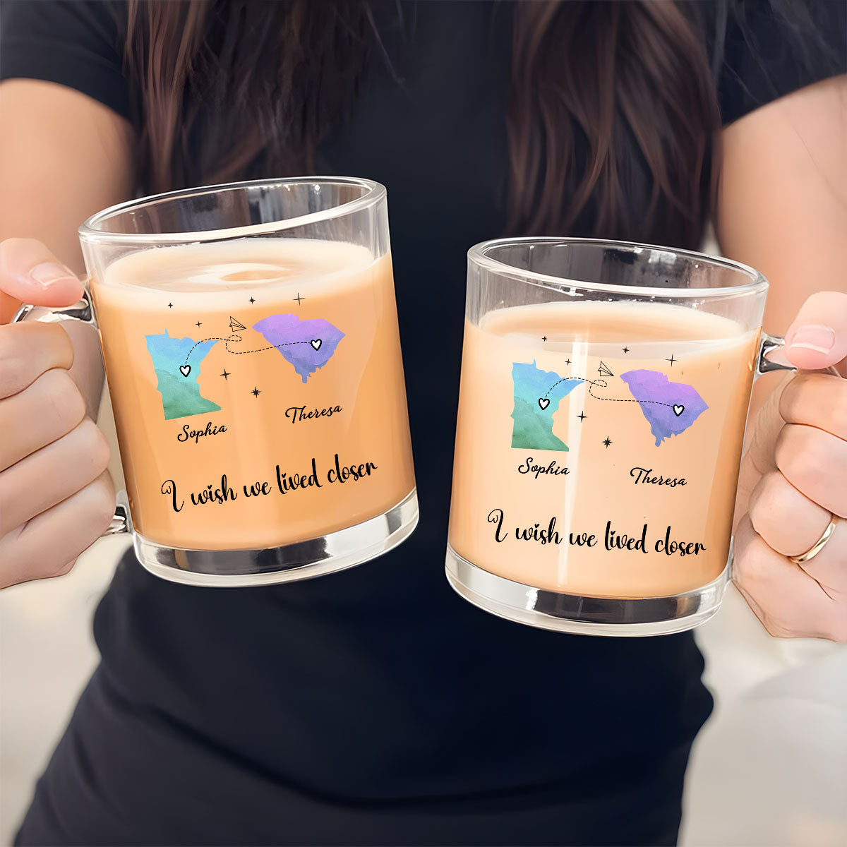 Good Friends And Good Drinks Make Life Better - Personalized Custom Glass Mug