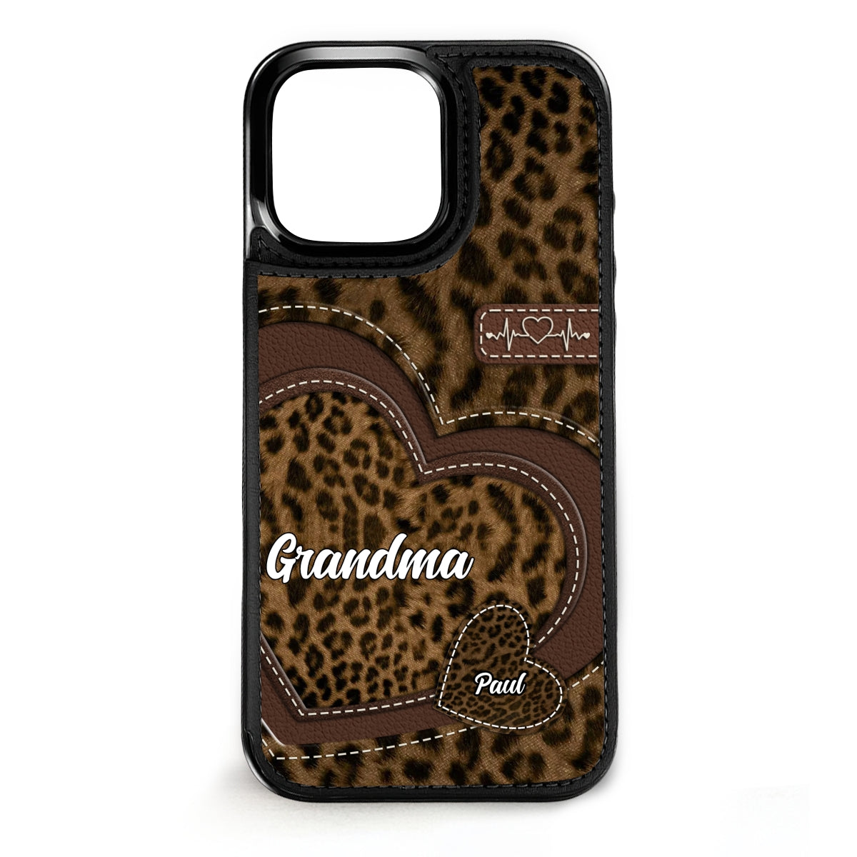 Grandma Sweethearts - Personalized Custom Leather Phone Case