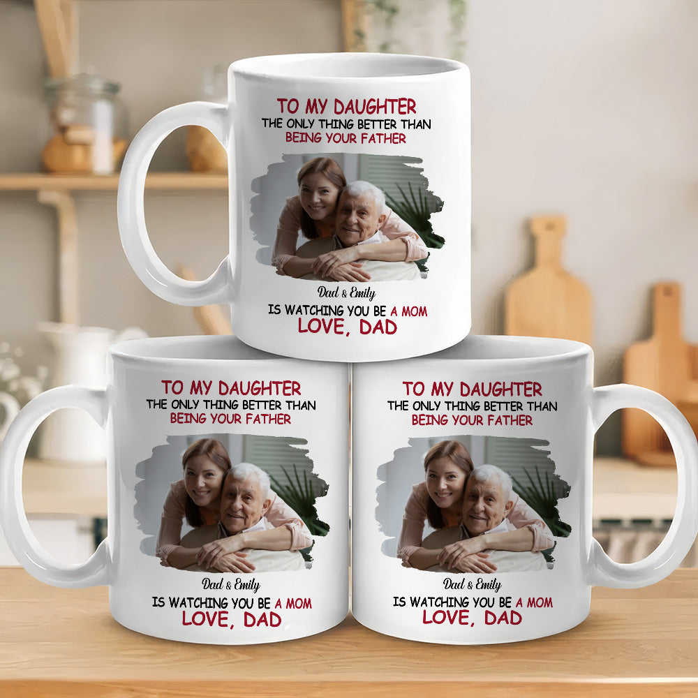 We Are Proud Of You Daughter Photo  - Personalized Custom Coffee Mug