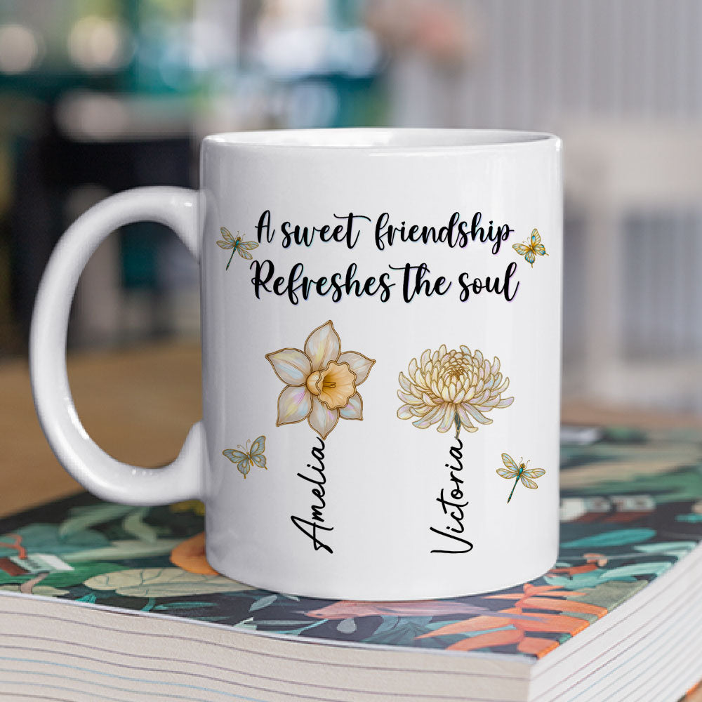 A Sweet Friendship - Personalized Custom Coffee Mug