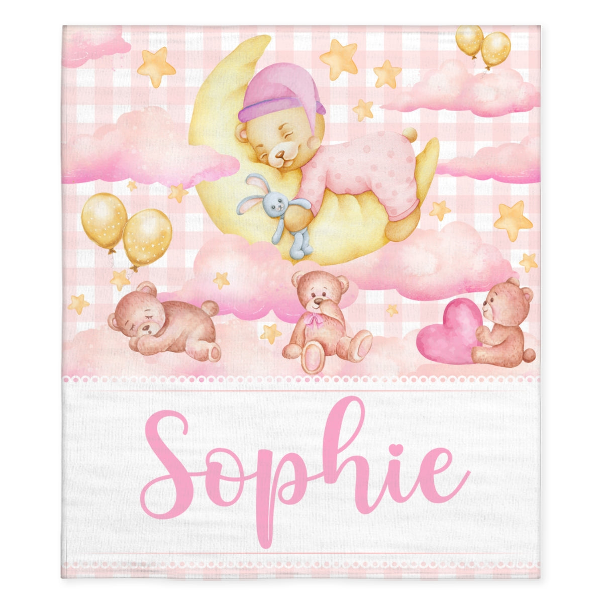 Little Bear - Personalized Custom Fleece Blanket