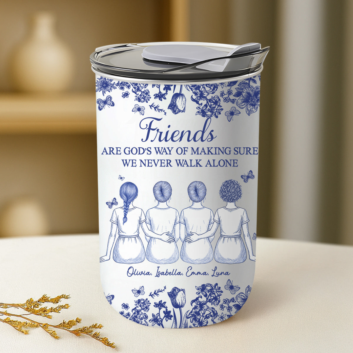 A Friend Is Gods Way - Personalized Custom 10oz Tumbler