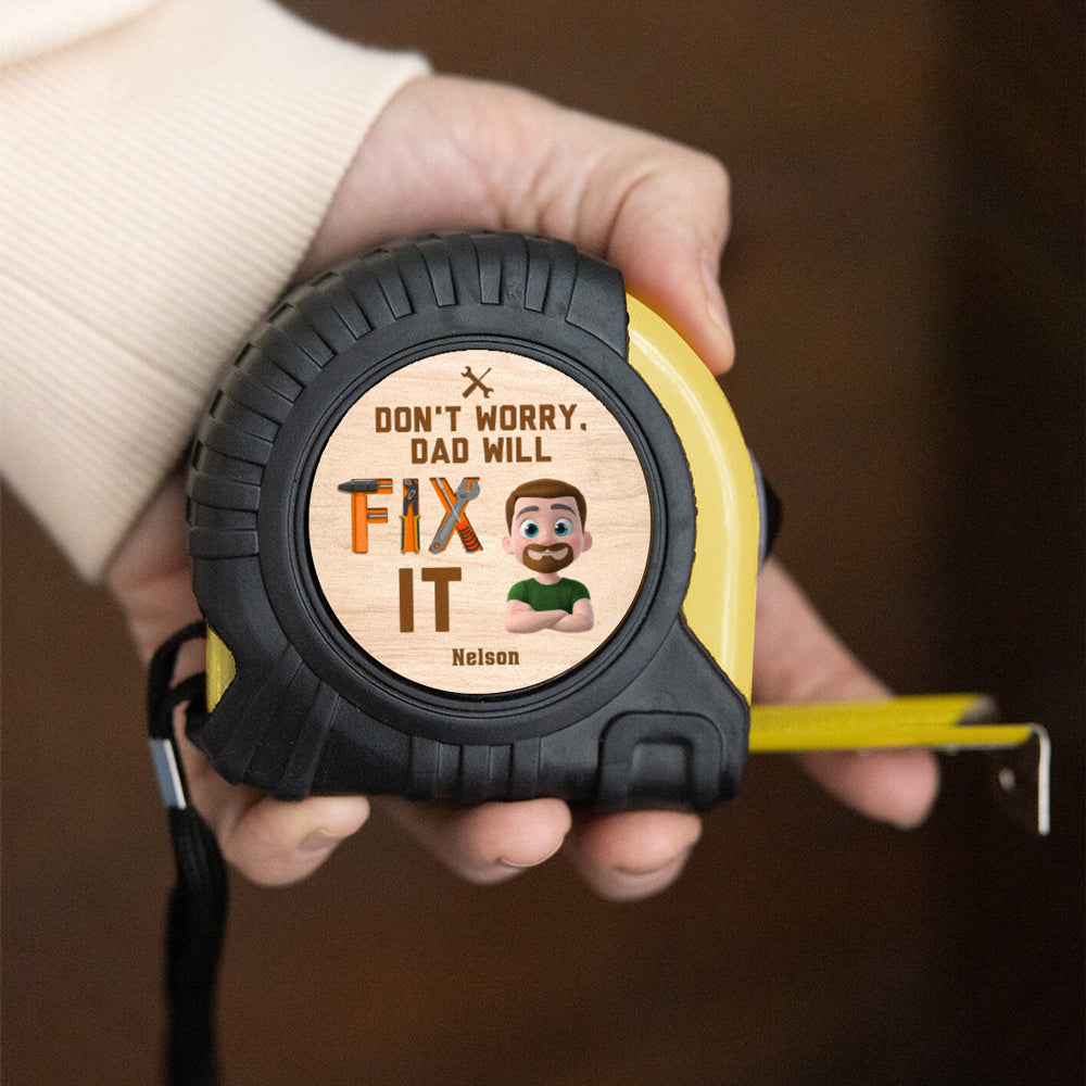 Best Dad - Personalized Custom Tape Measure