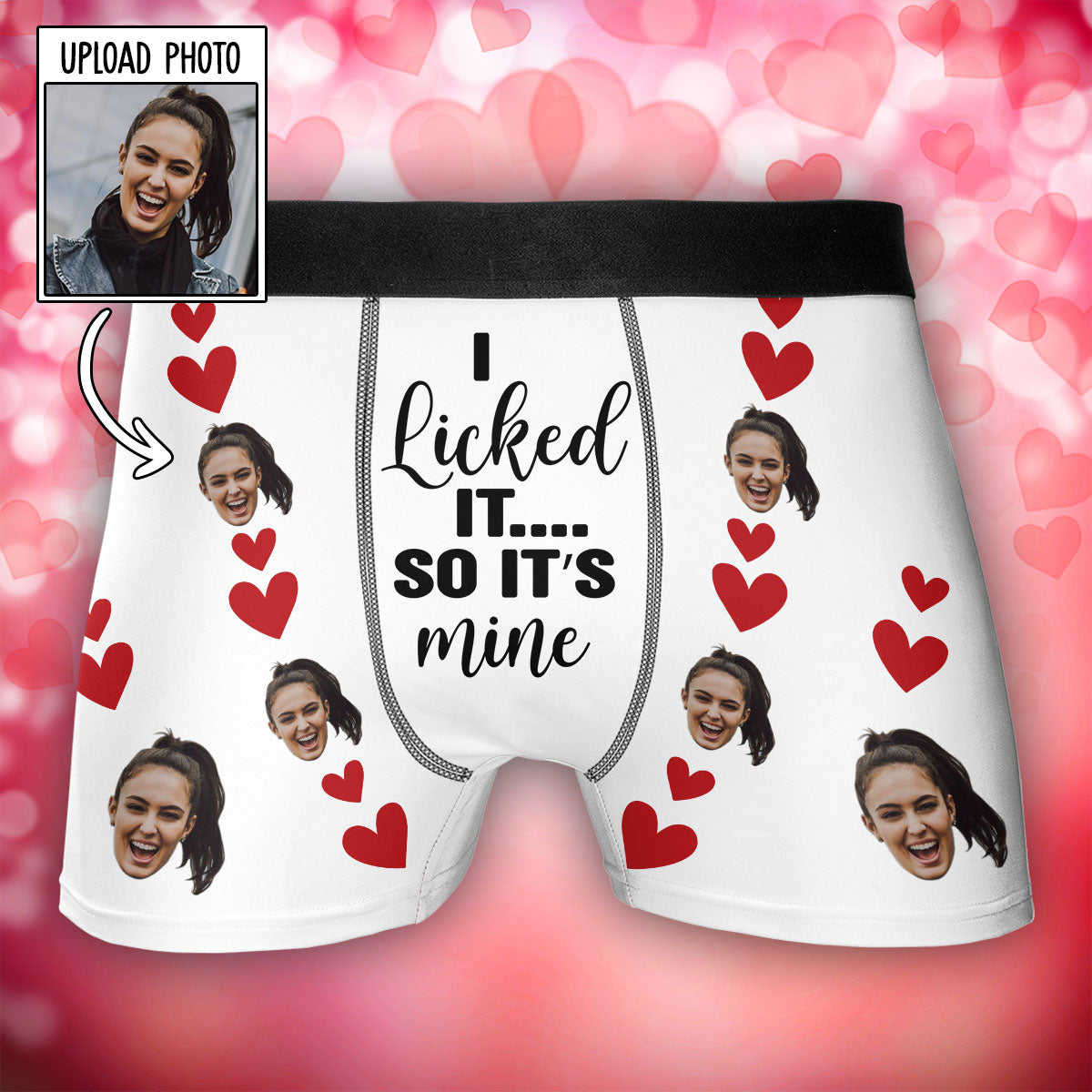 It's Mine - Personalized Photo Men's Boxer Briefs