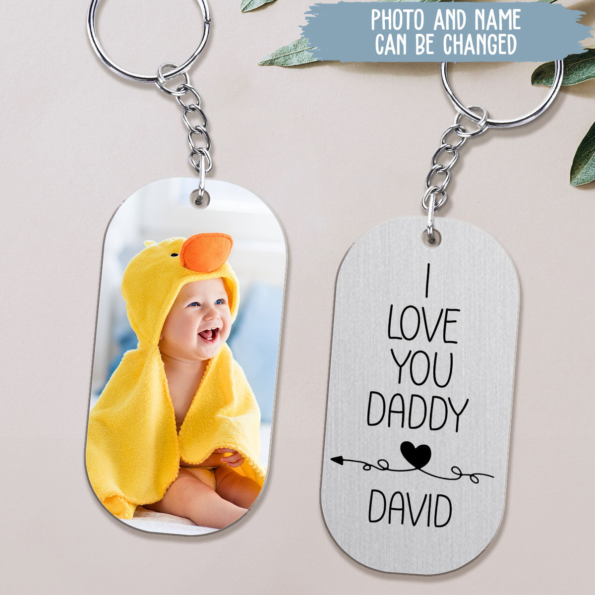 Love You Daddy - Personalized Custom 2 Sides Acrylic Keychain