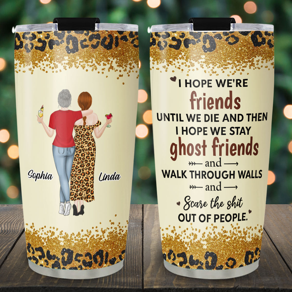 We Are Friends Until We Die - Personalized Custom Tumbler