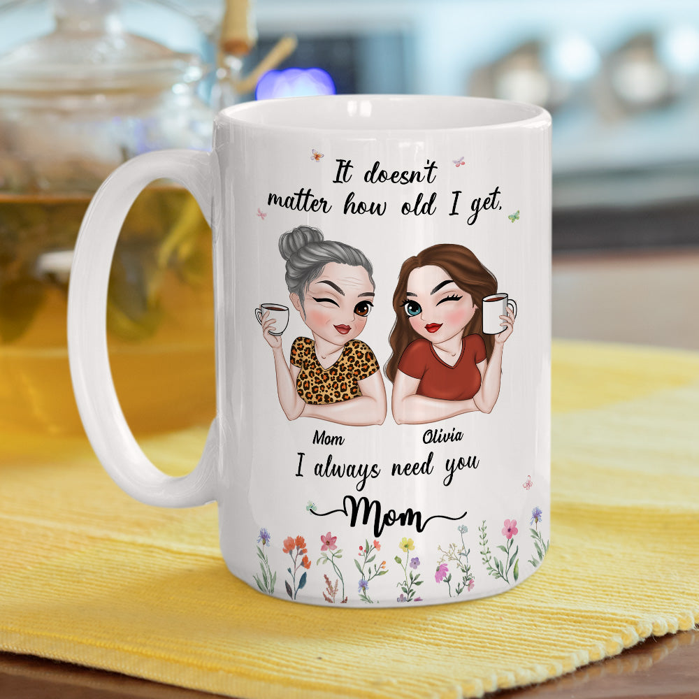 I Need My Mom Here - Personalized Custom Coffee Mug