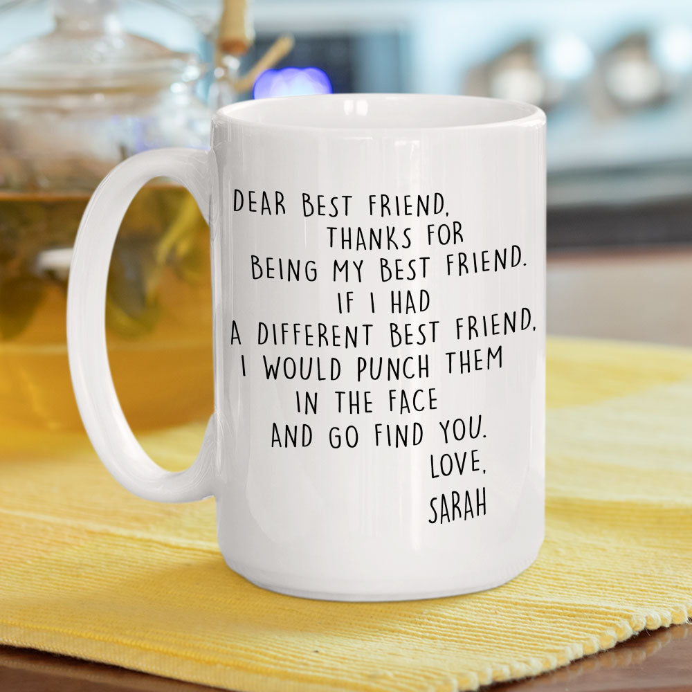 If I Had A Different Bestie - Personalized Custom Coffee Mug