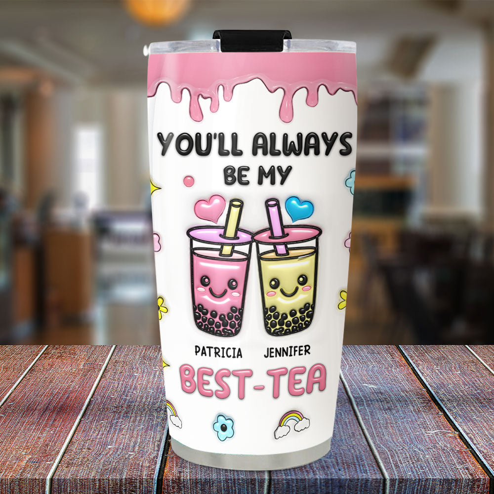 Best Friend Forever - Personalized Custom 3D Inflated Effect Tumbler