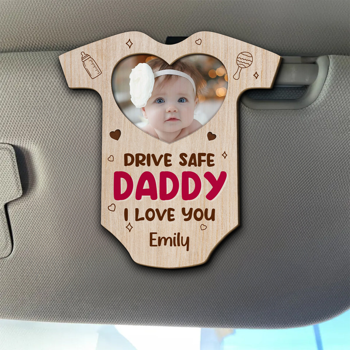 Drive Safe Love You - Personalized Custom Car Visor Clip
