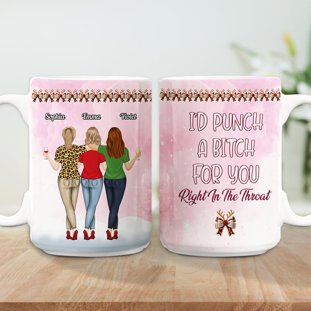 Punch Bitch For You - Personalized Custom 3D Inflated Effect Coffee Mug